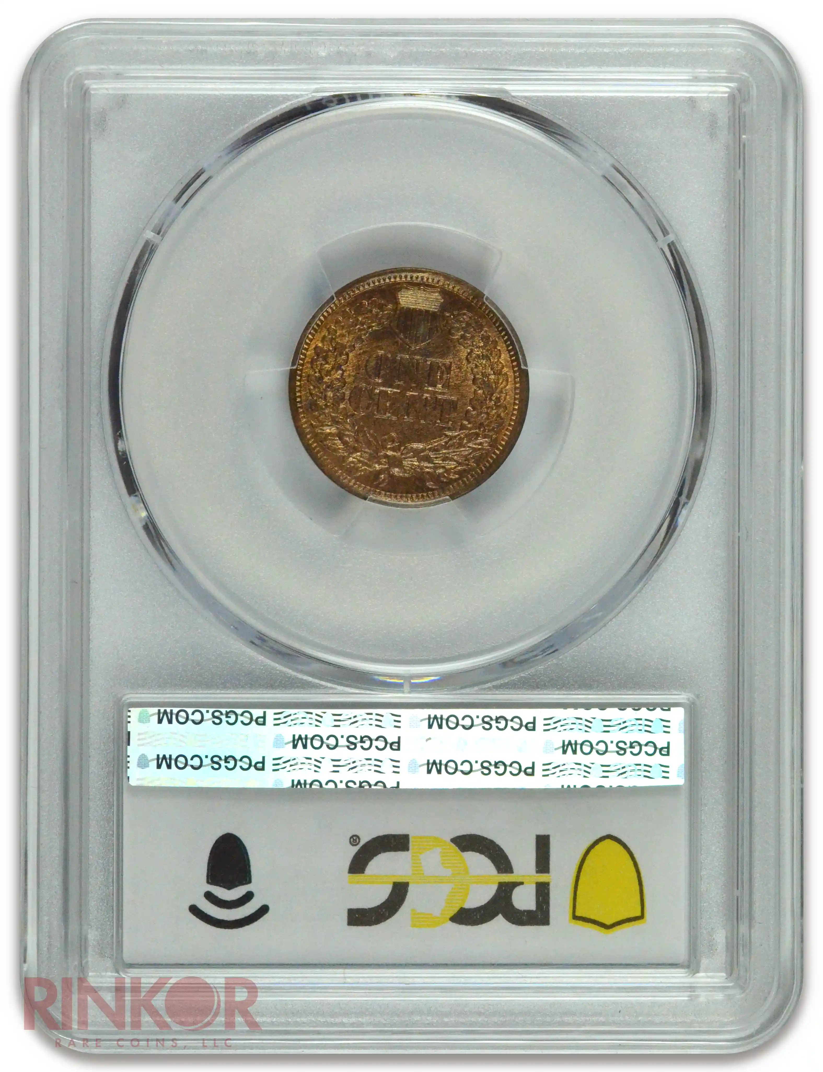 1865 1C Fancy 5 Indian Cent PCGS MS 64 RB