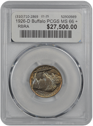 1926-D Buffalo PCGS MS 66 +