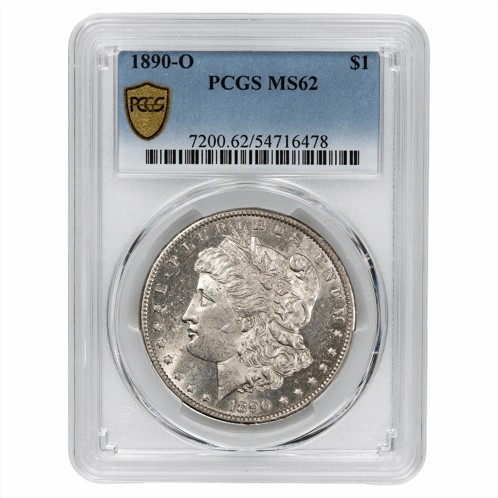 1890-O Morgan Silver Dollar $1 PCGS MS 62