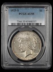 1925 S $1 PCGS AU55 AU55