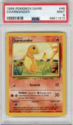 1999 Pokemon Game Charmander #46 PSA Mint 9 