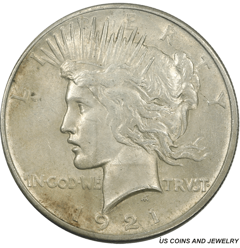 1921 Peace Silver Dollar Circulated Almost Uncirculated - Nice and Original