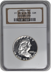1955 Franklin Half Dollar NGC (99) PF 68