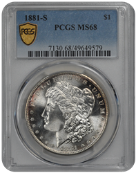 1881-S Morgan PCGS MS 68