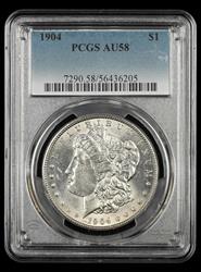 1904 $1 PCGS AU58