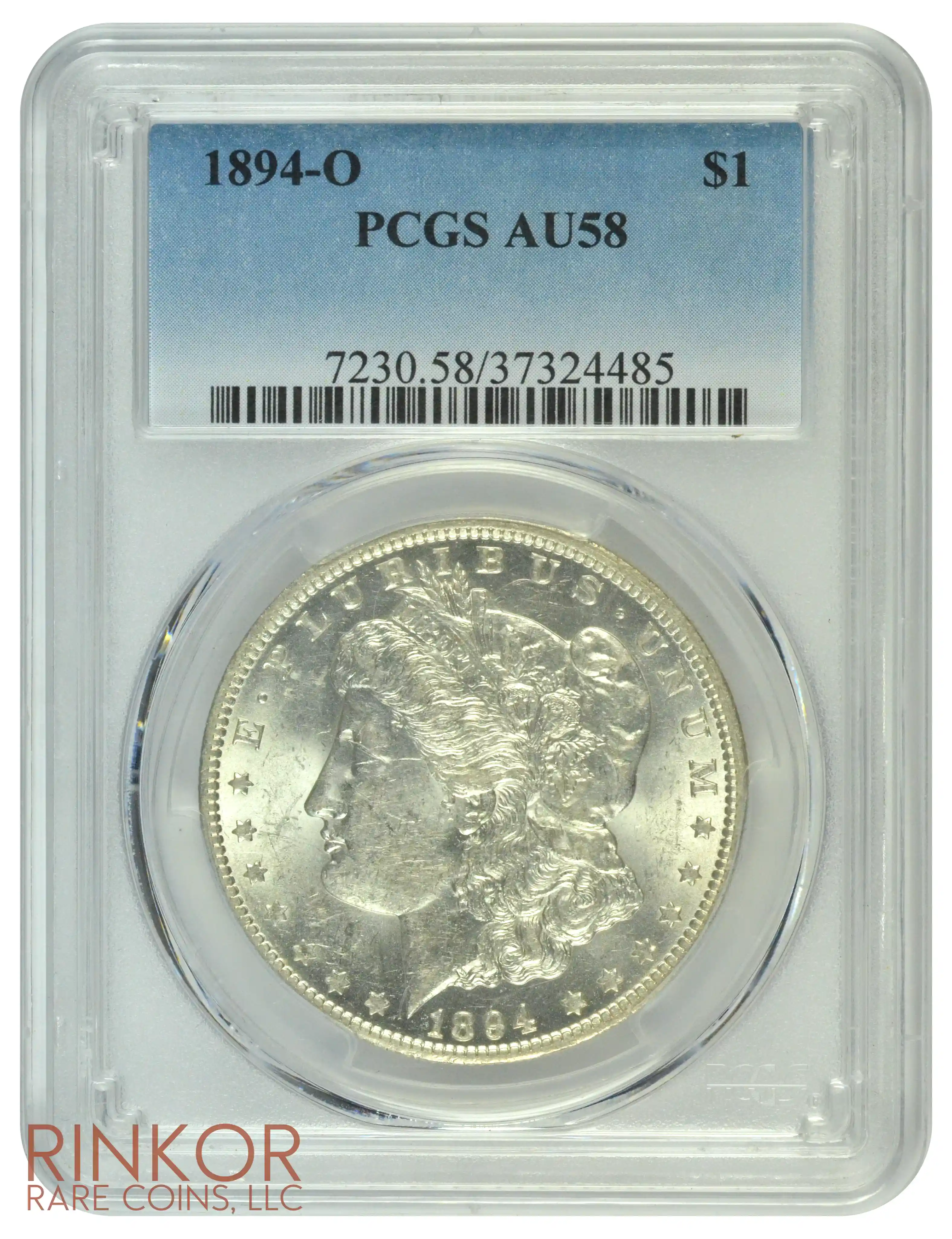 1894-O $1 PCGS AU-58