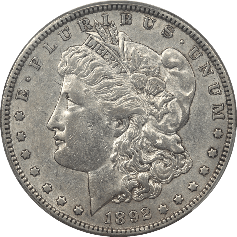 1892 Morgan Silver Dollar $1 PCGS XF45 - Nice Original Coin