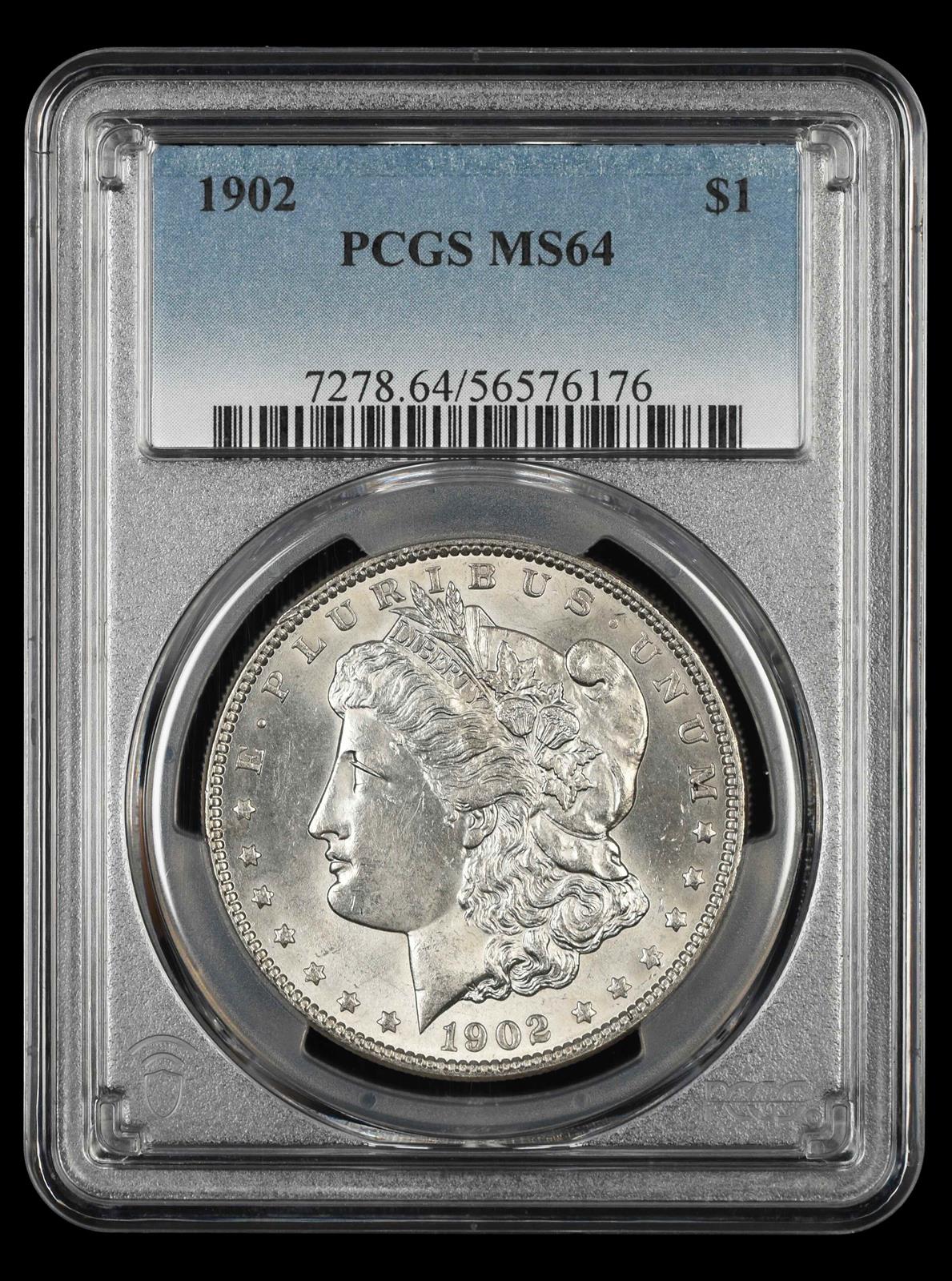 1902 $1 PCGS  MS64