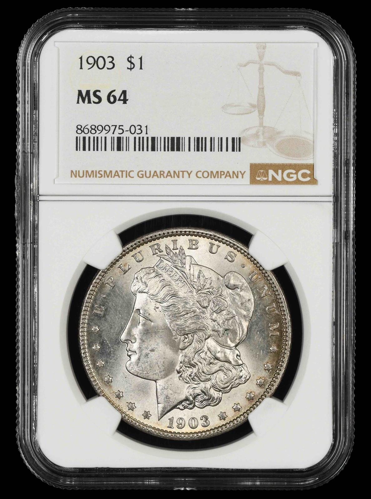 1903 $1 NGC MS64