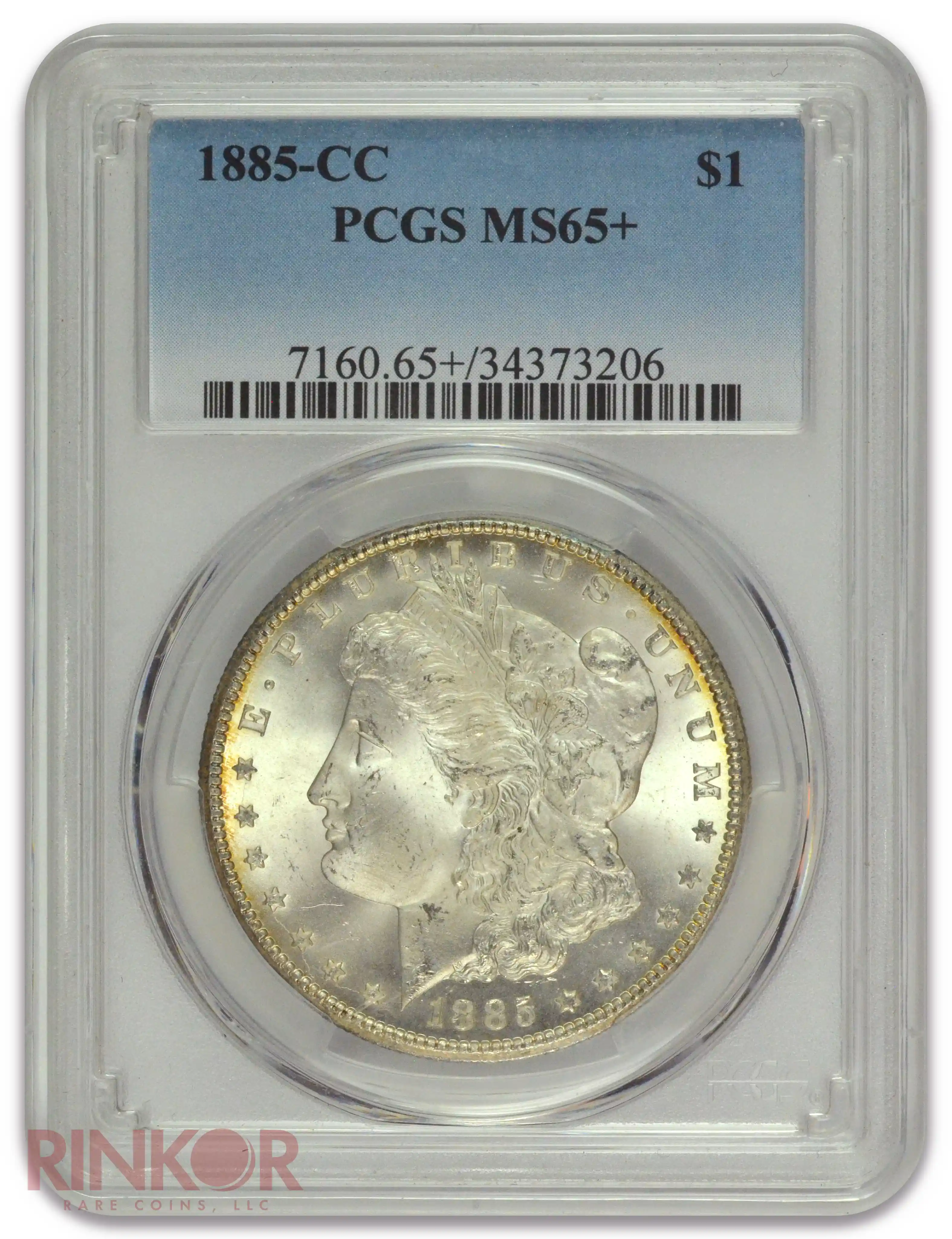 1885-CC $1 Morgan Dollar PCGS MS 65+