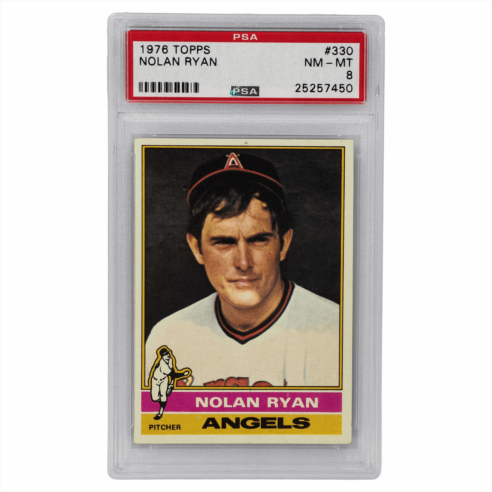 1976 Topps Nolan Ryan #330 PSA NM-MT 8