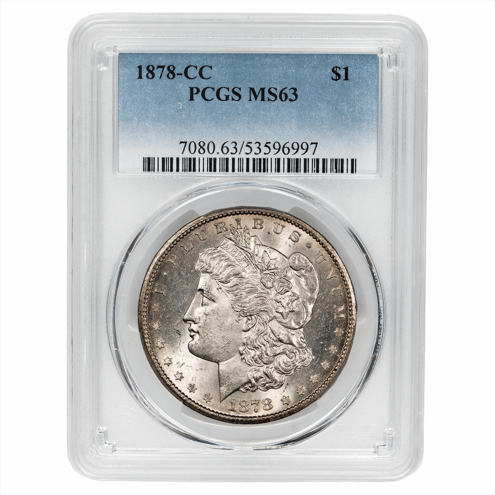 1878-CC Morgan Dollar $1 PCGS MS 63 
