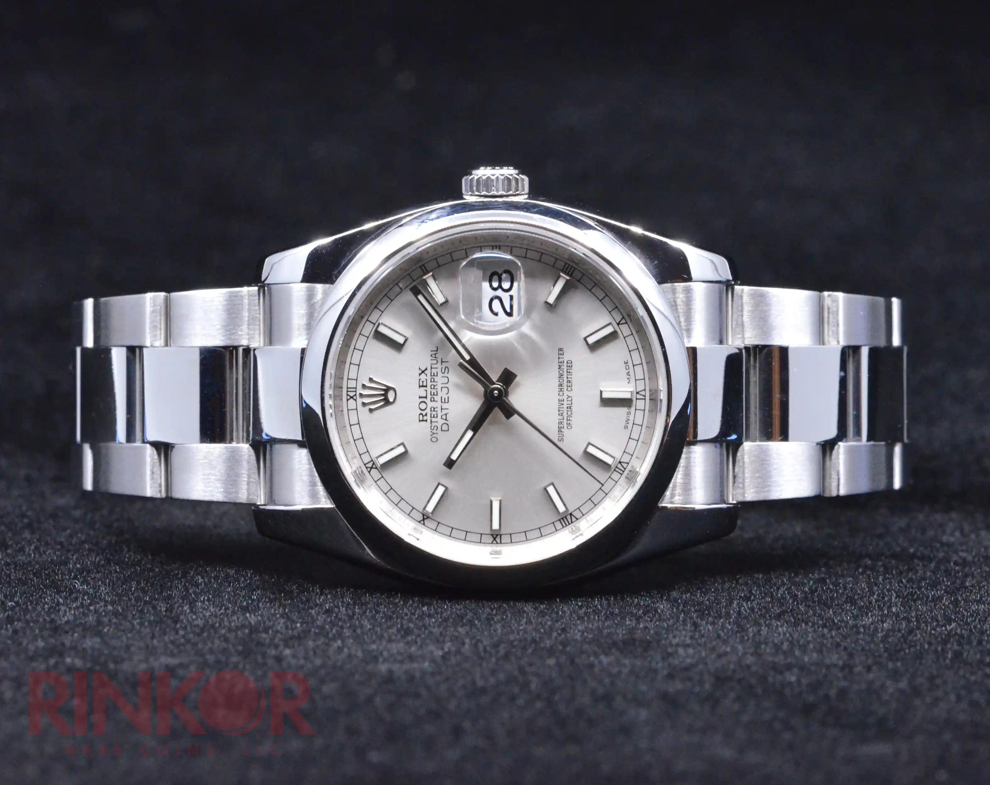 2010 Rolex Datejust Stainless 36mm 116200 Complete Box and Card