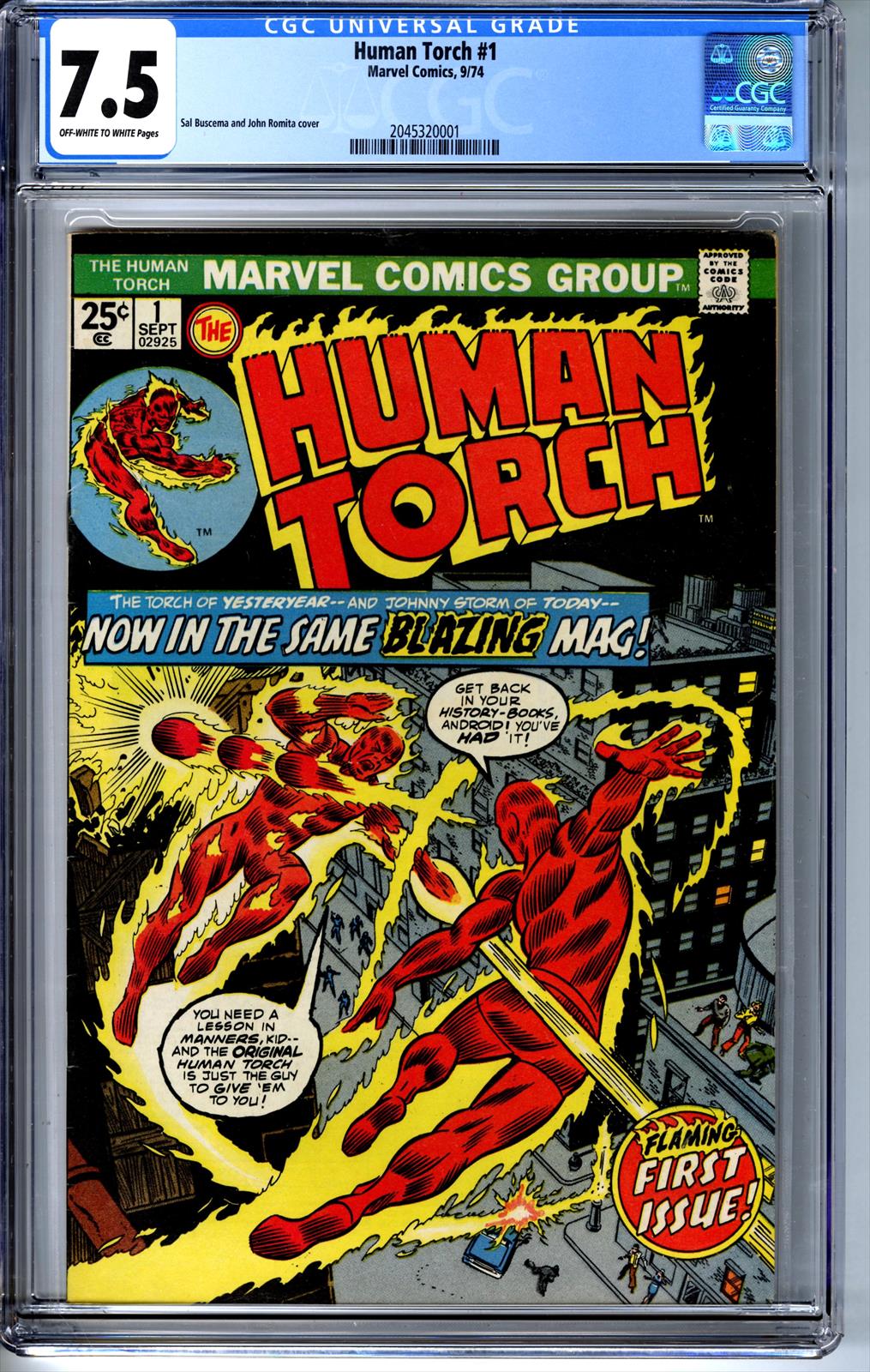 Human Torch #1 CGC 7.5 7.5
