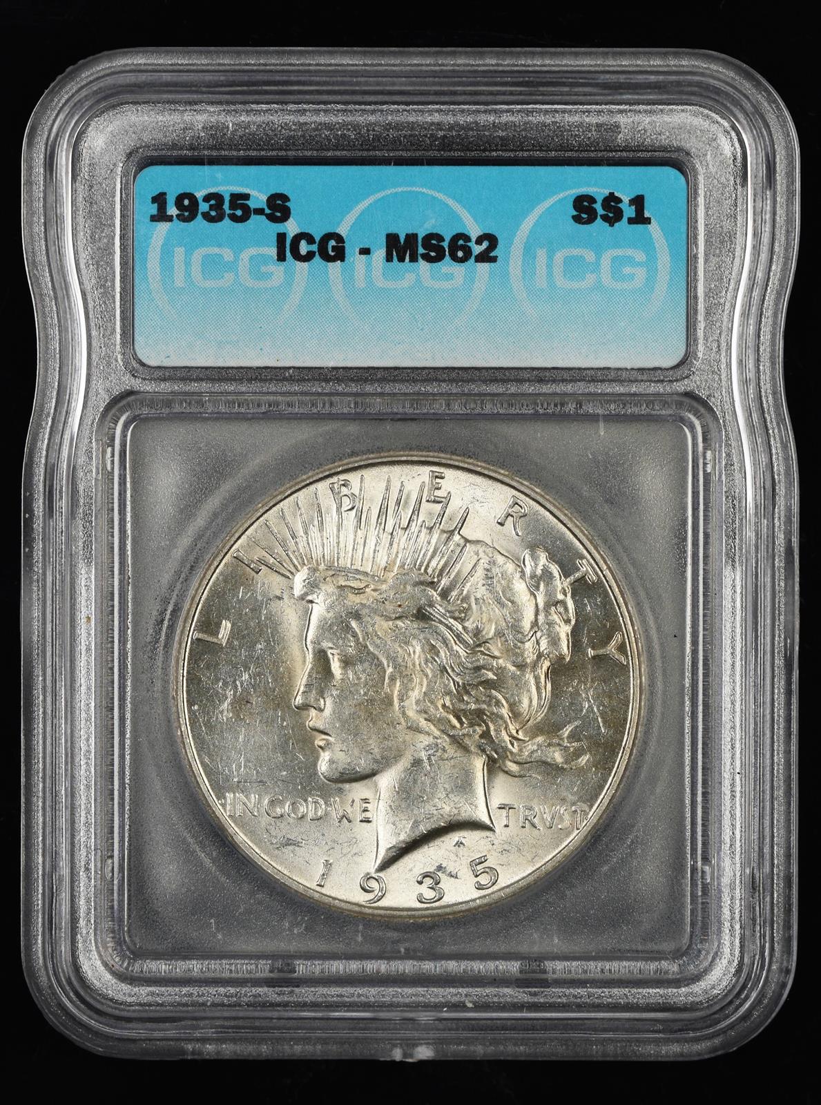 1935 S $1 ICG MS62