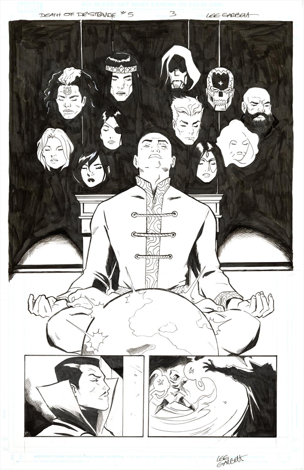 Death of Doctor Strange #5 Page 3 Artist:  Lee Garbett (Penciller) ,  Lee Garbett (Inker) Media Type: Pen and Ink Art Type: Interior Page 