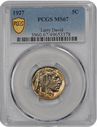 1927 Buffalo PCGS MS 67