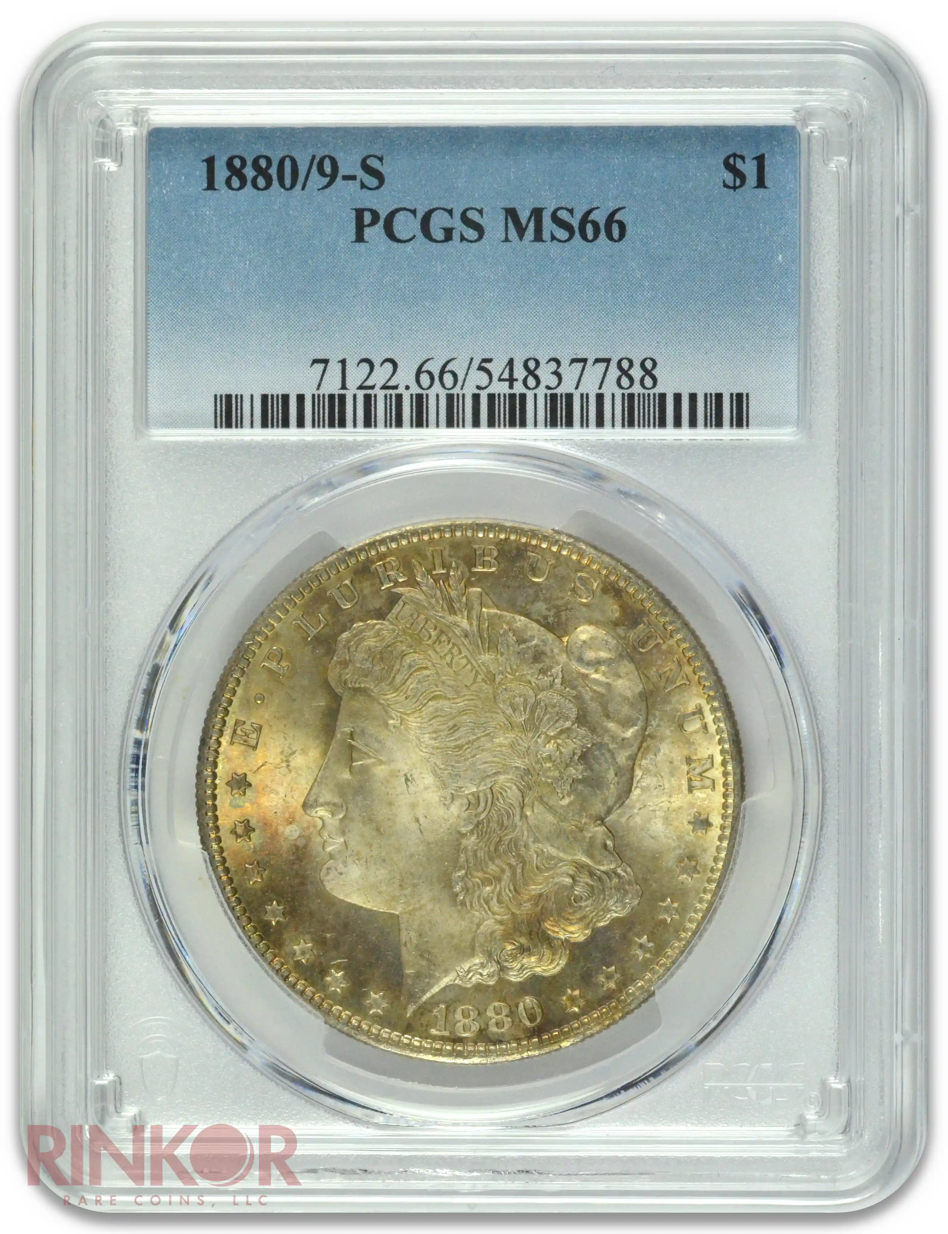 1880/9-S $1 Morgan Dollar PCGS MS 66
