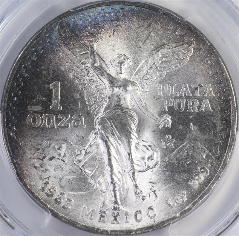 1982 Mexico Onza PCGS MS65 