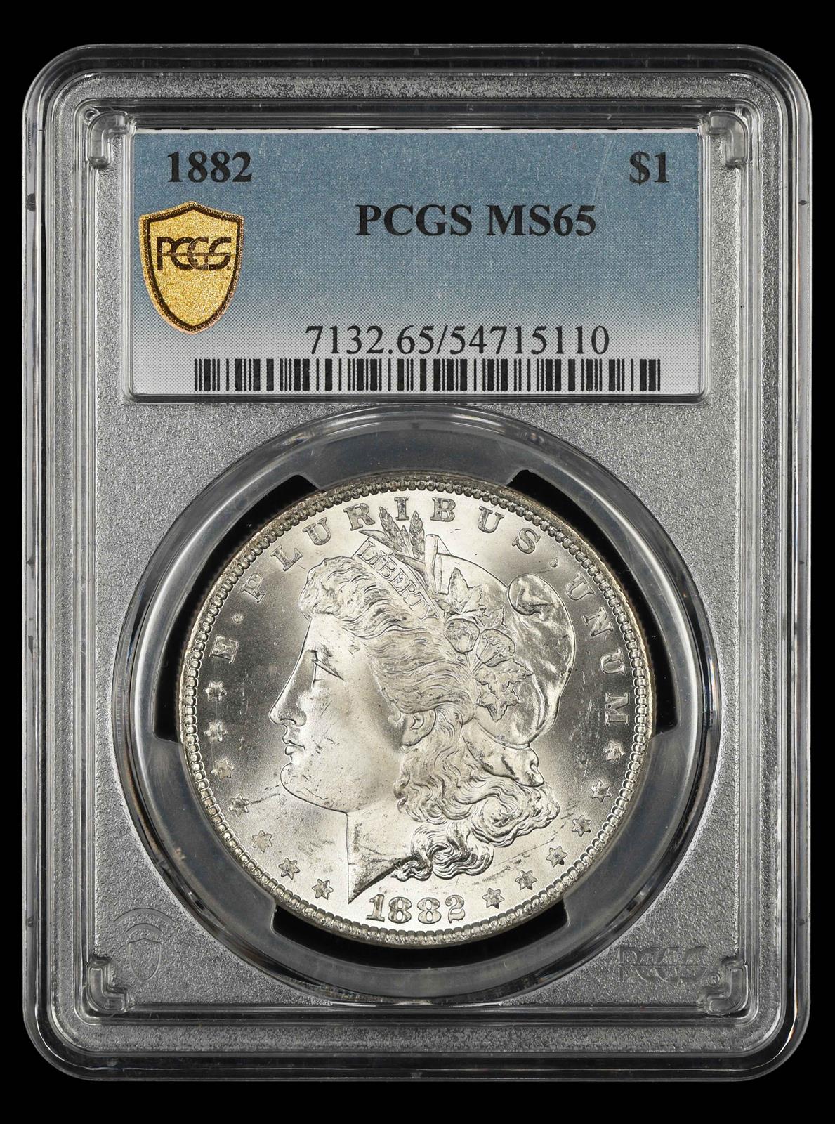 1882 $1 PCGS MS 65