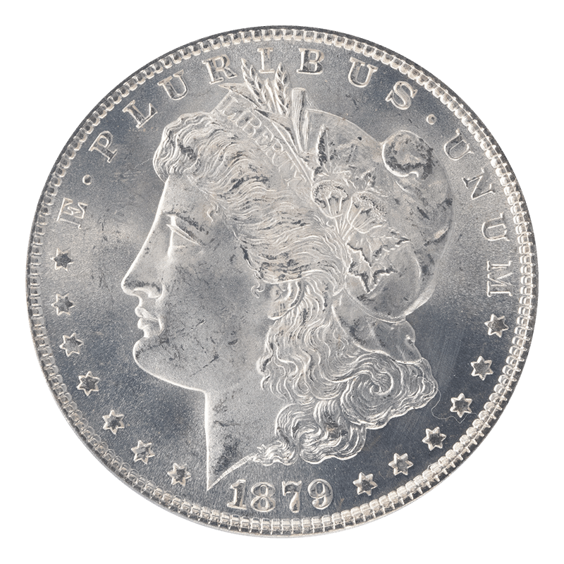 1879 Morgan Silver Dollar $1 PCGS MS 64 