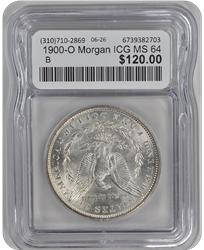 1900-O Morgan ICG MS 64