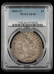 1890-CC $1 PCGS XF-40