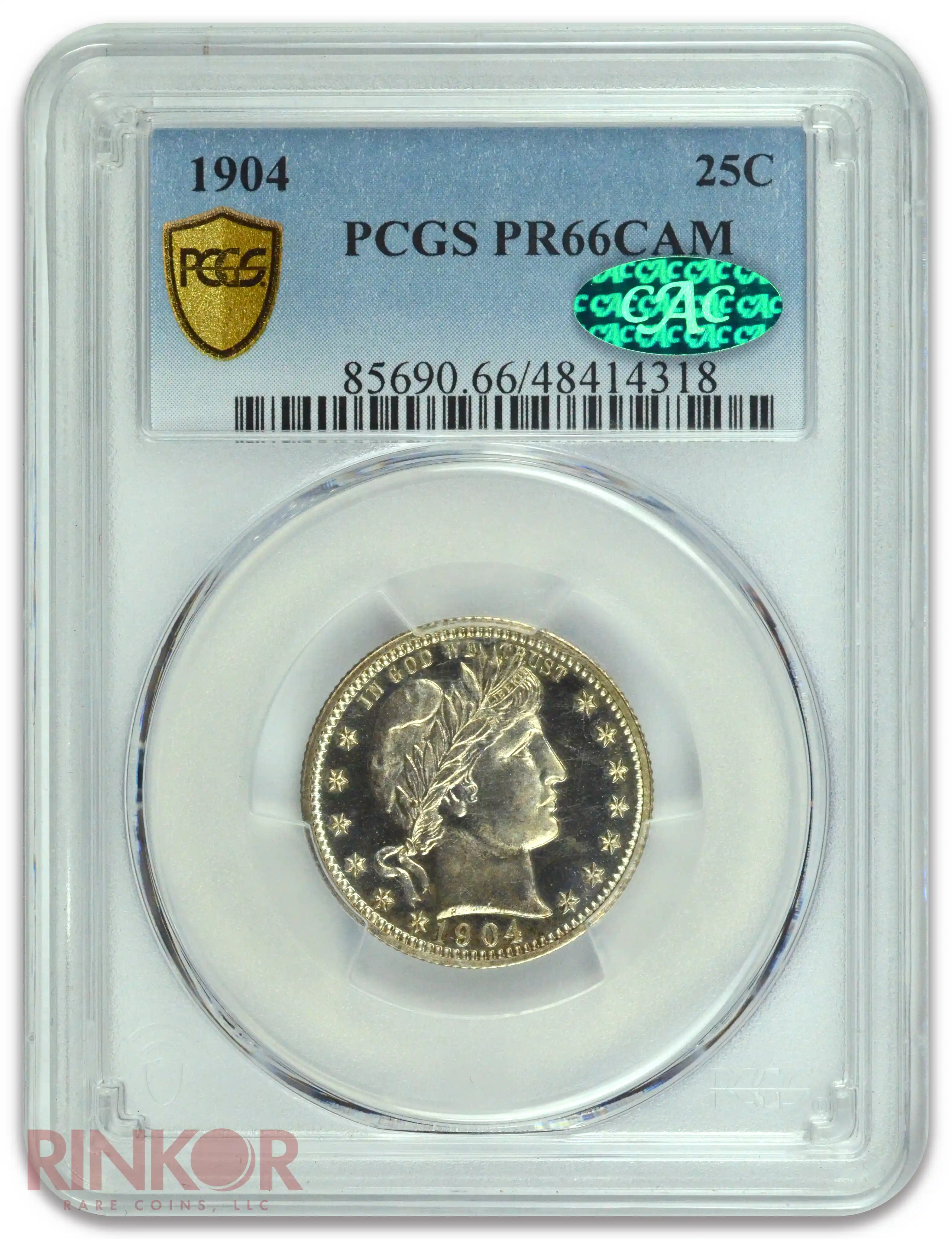 1904 Barber Quarter PCGS