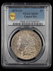 1879-CC $1 Capped Die PCGS XF-45