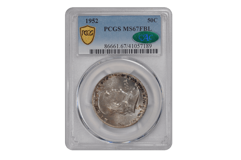 1952 50C Franklin Half Dollar PCGS FBL (CAC) #3151-11 MS67