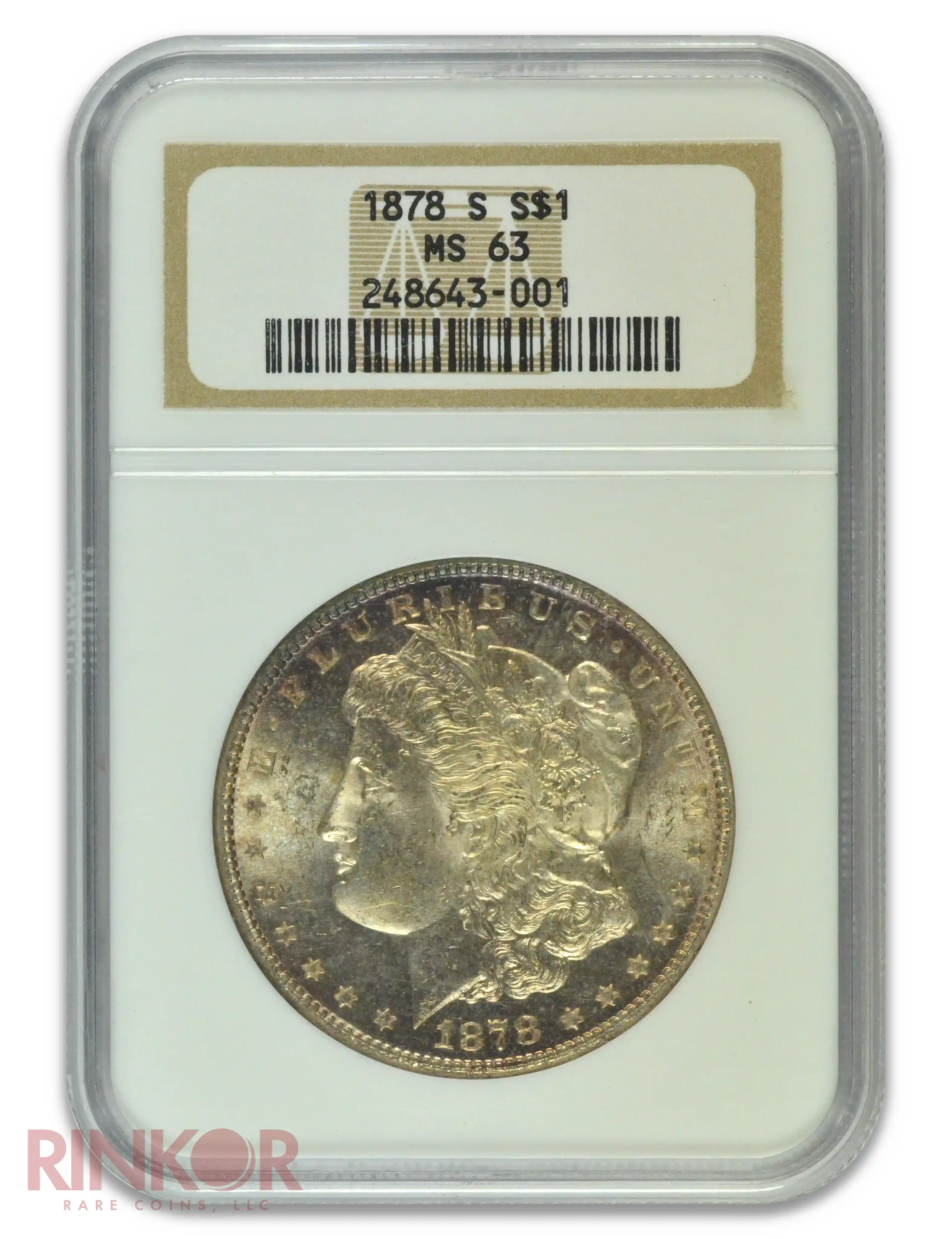 1878-S Morgan Dollar NGC MS 63