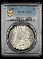1889 O $1 PCGS  AU58