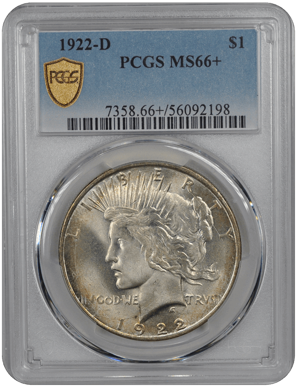 1922-D Peace PCGS MS 66 +