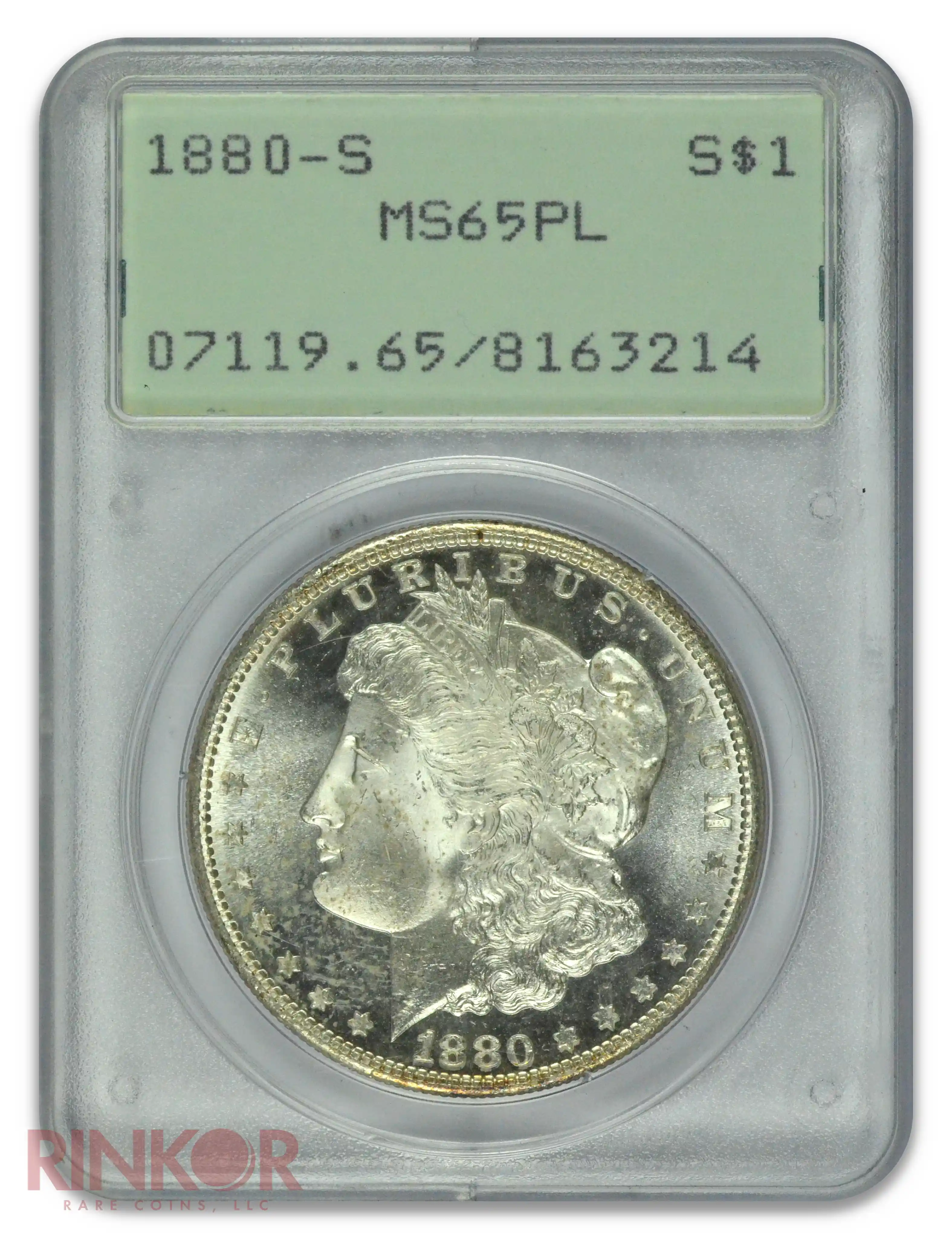 1880-S $1 Morgan Dollar PCGS MS 65 PL