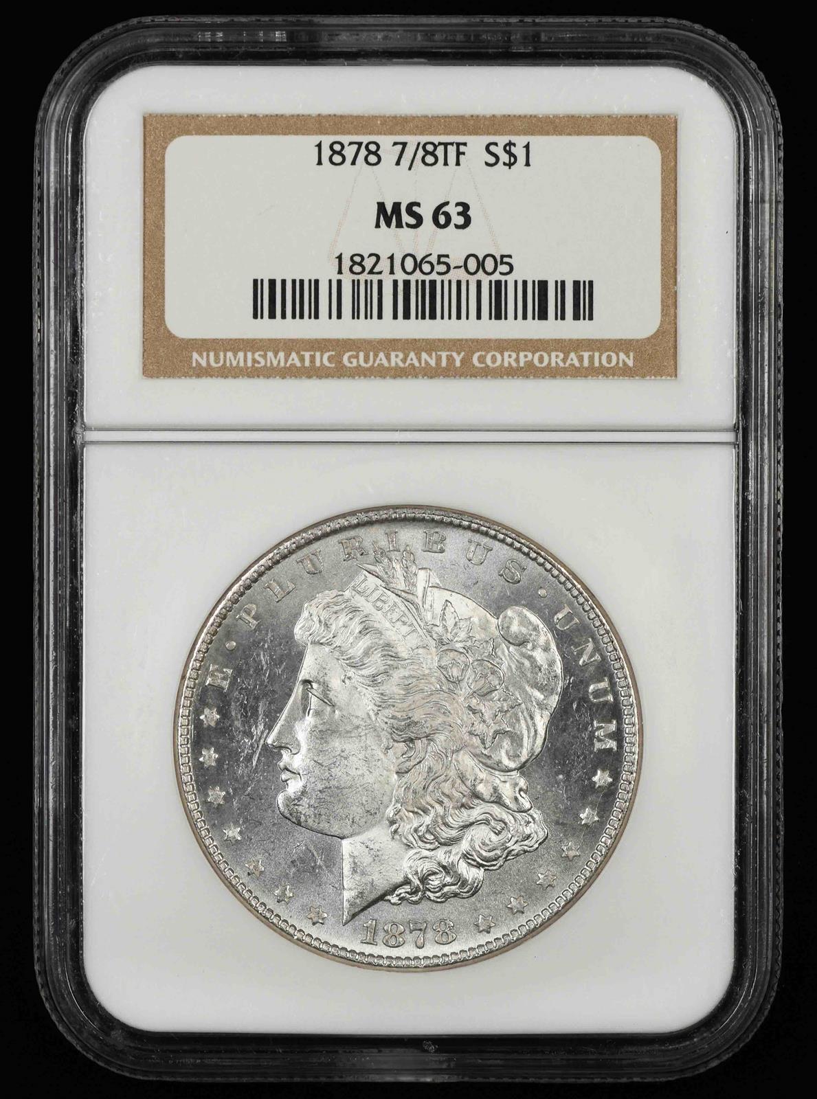 1878 7/8TF Strong $1 NGC MS 63