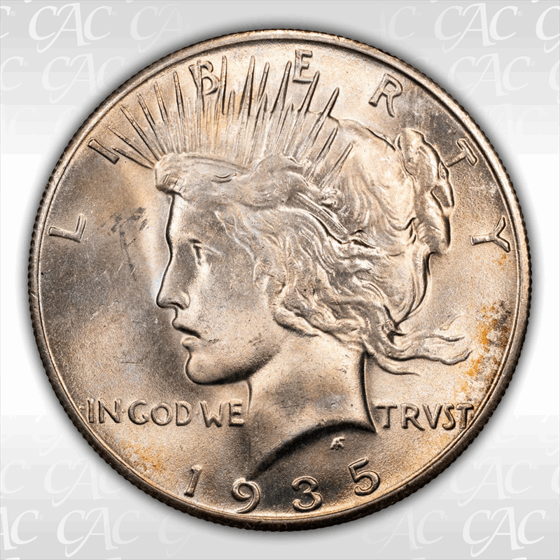 1935-S $1 CACG MS 64
