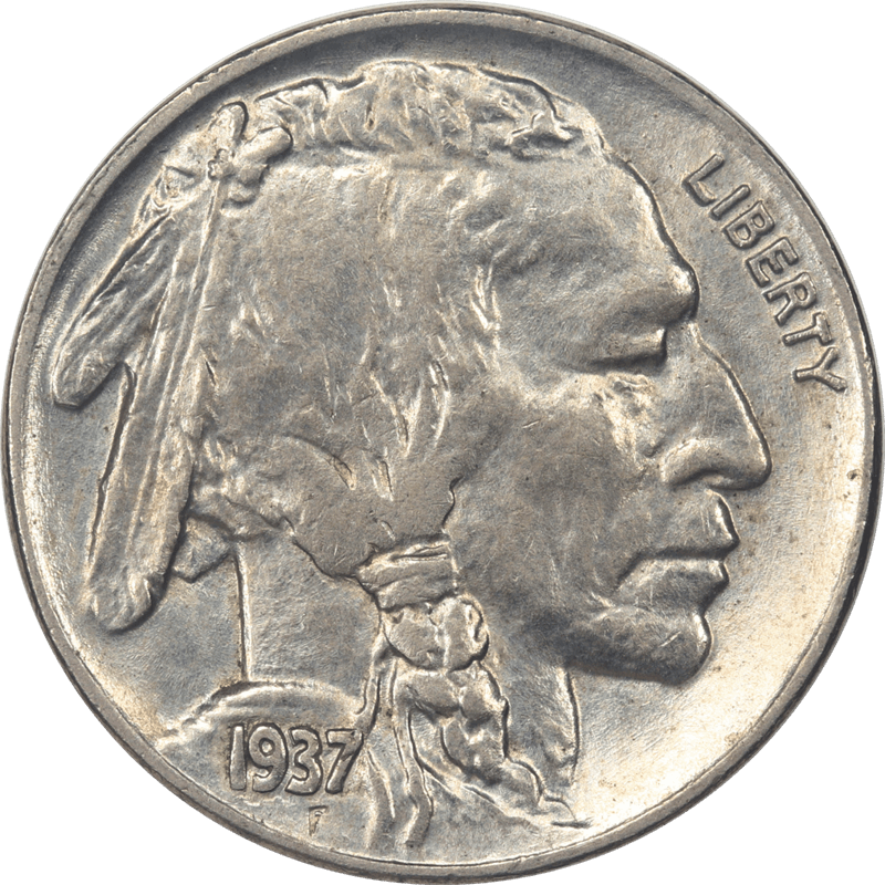 1937 Buffalo Nickel 5c  Uncirculated - Nice Original Coin