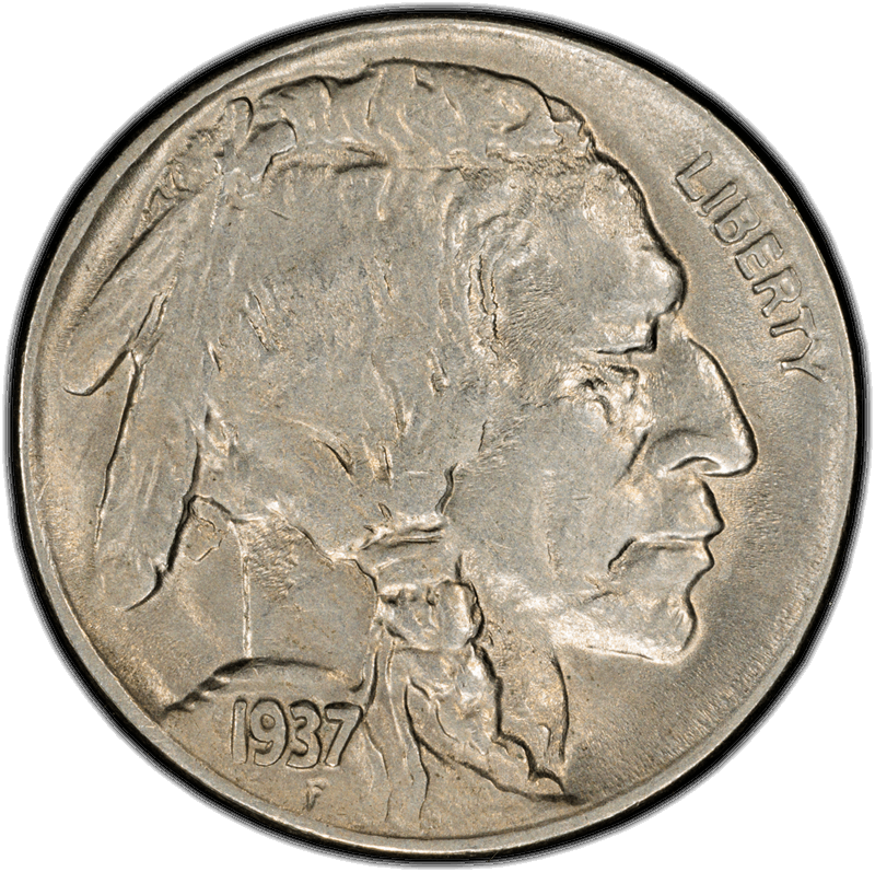 1937-D 5c 3 Leg PCGS AU58 CAC