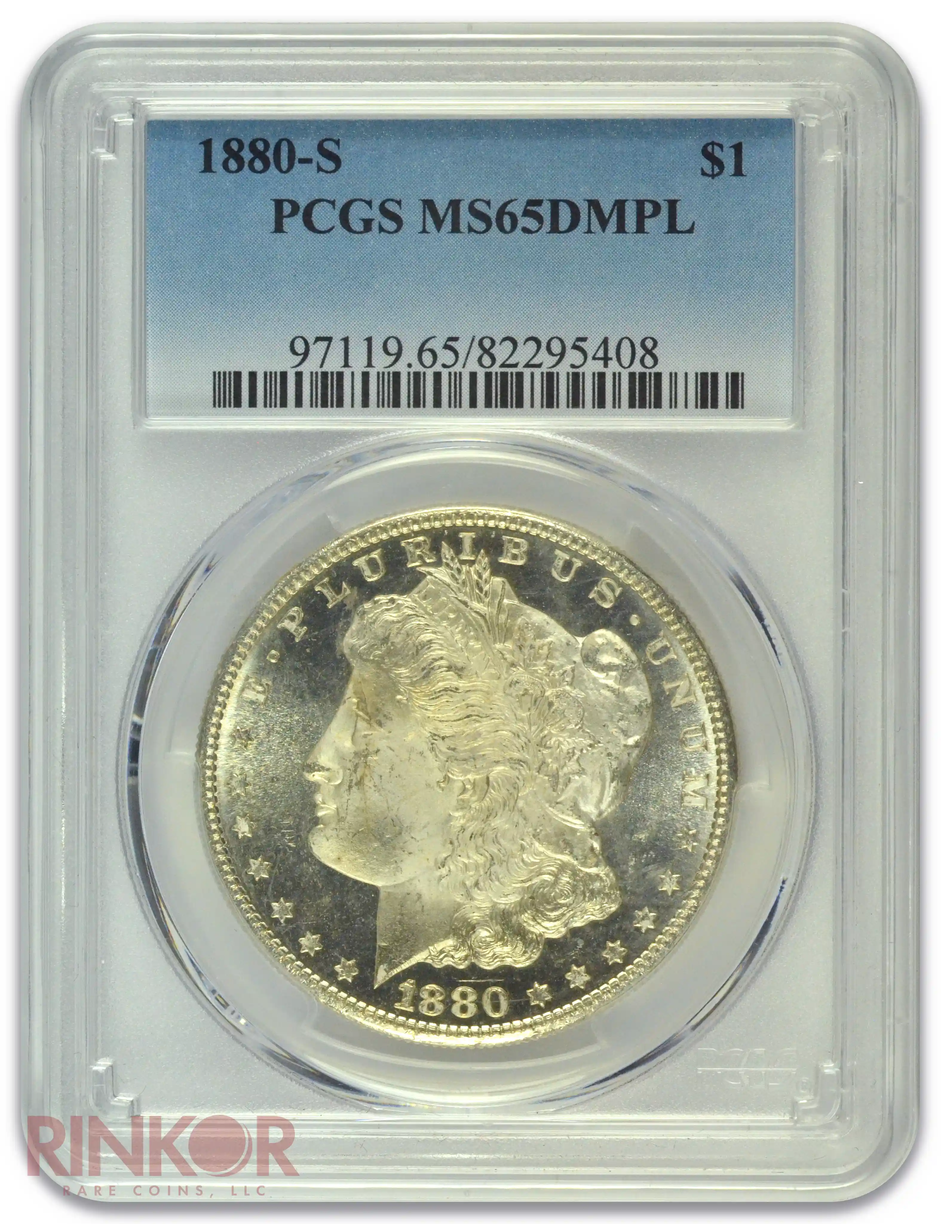 1880-S $1 Morgan Dollar PCGS MS 65 DMPL