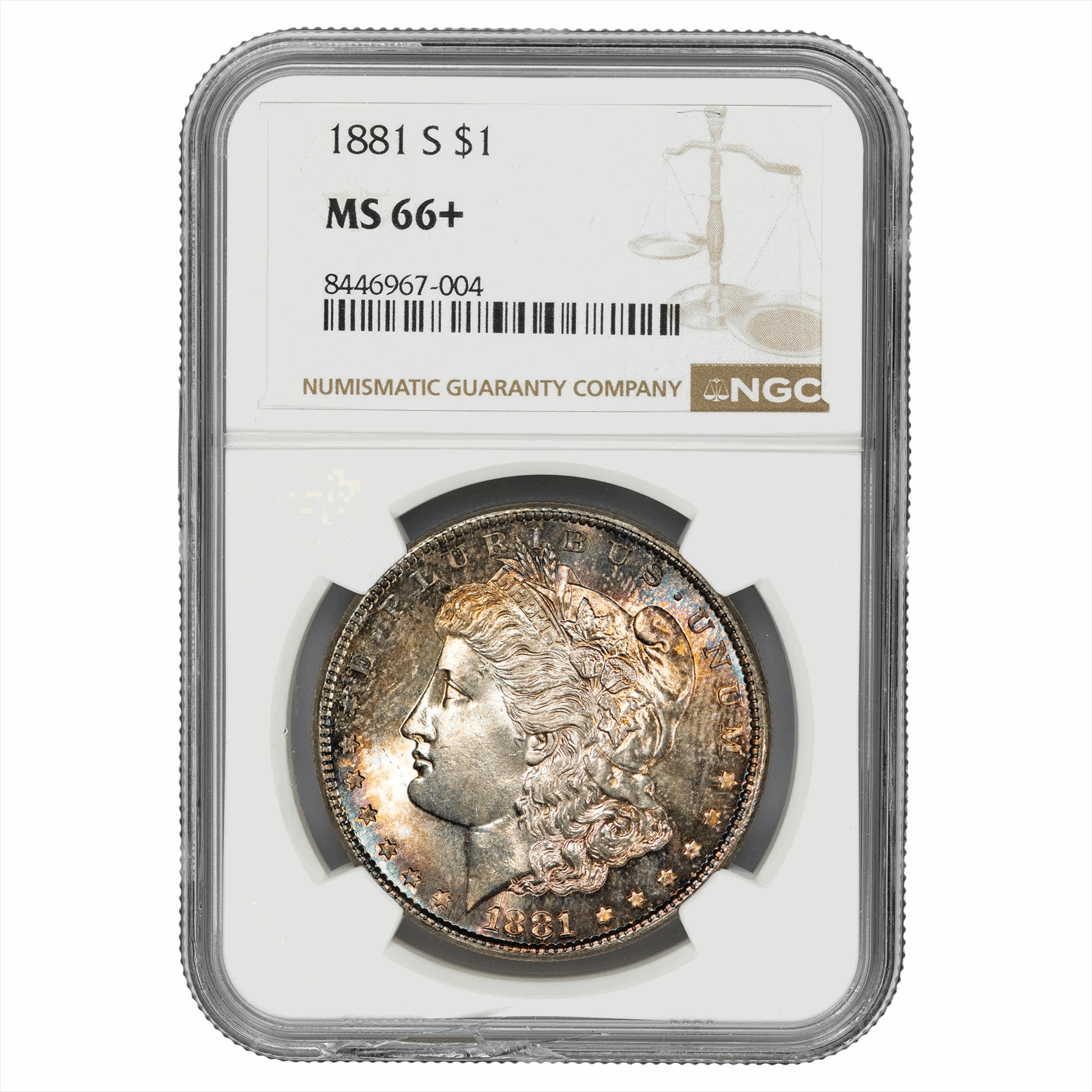 1881-S Morgan Silver Dollar $1 NGC MS 66