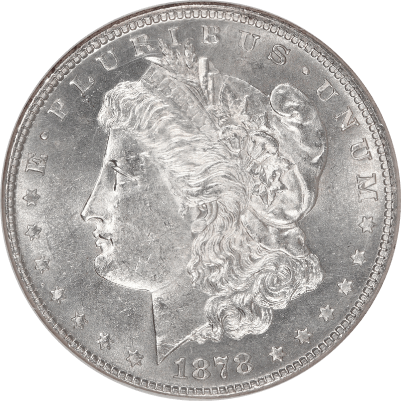 1878 7/8TF  Strong Morgan NGC MS 62 - Nice Lustrous White Coin, VAM-38