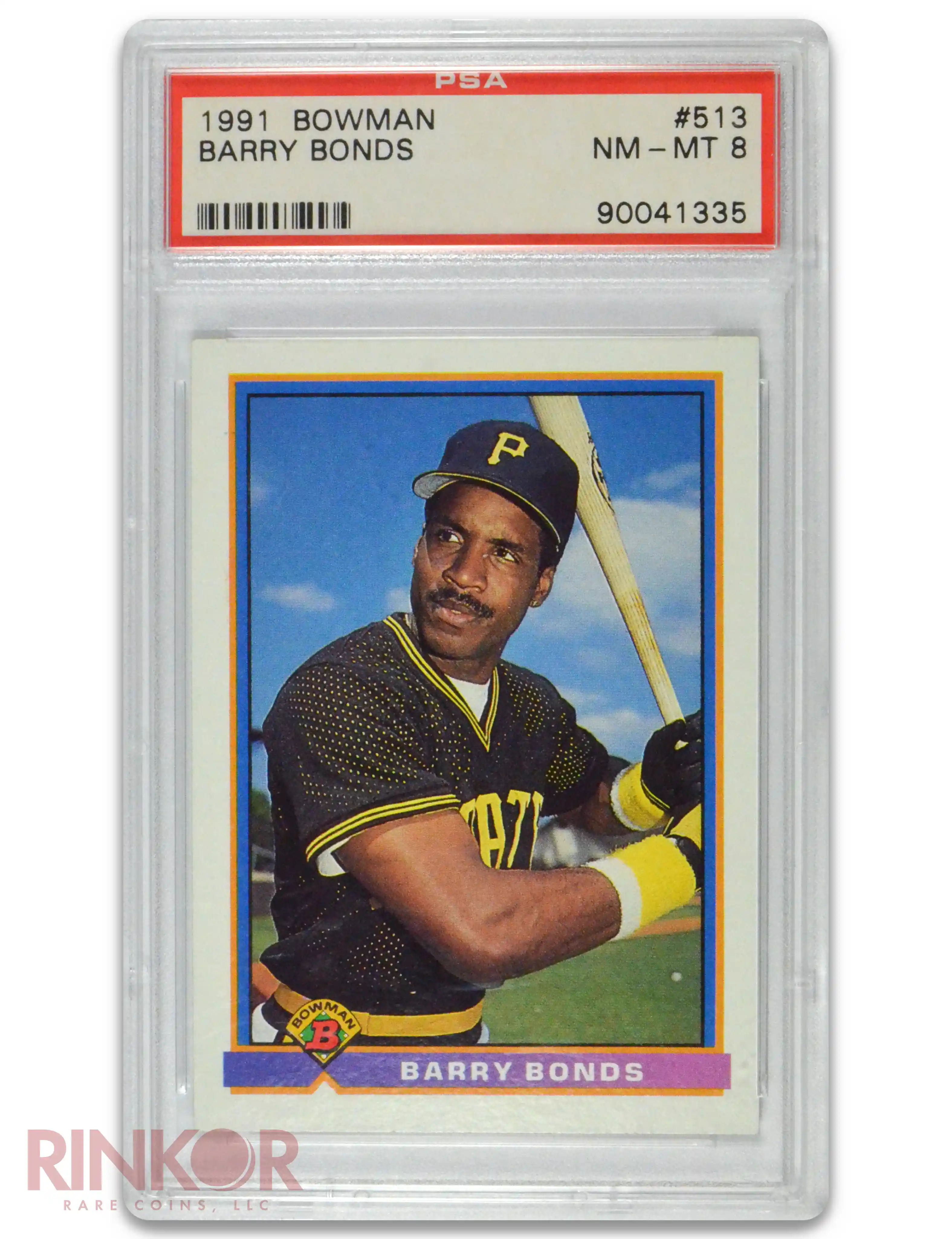 1991 Bowman Barry Bonds #513 PSA NM-MT 8