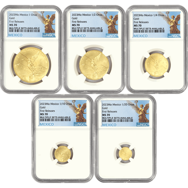 2023Mo Gold Libertad Set, NGC MS 70 First Release Label, 1.9ozt 