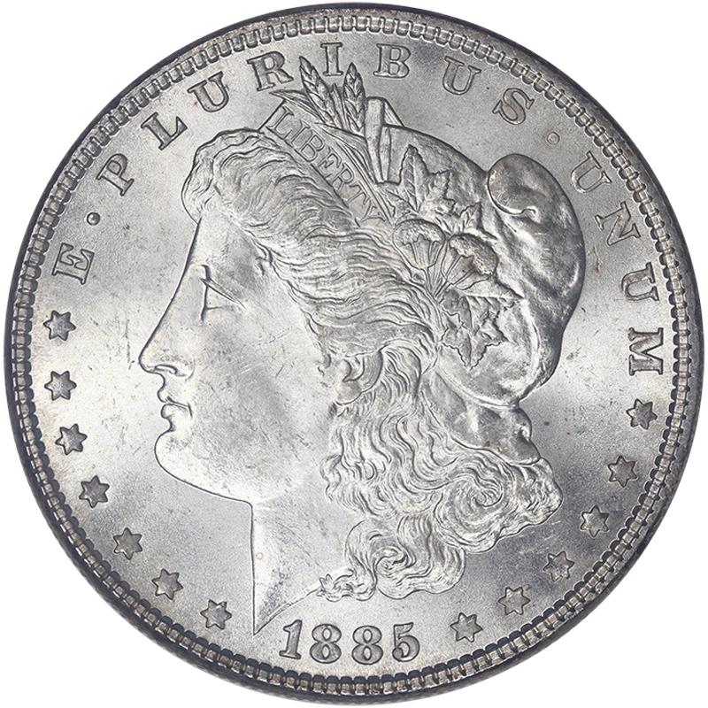 1885 Morgan Silver Dollar Raw Uncirculated