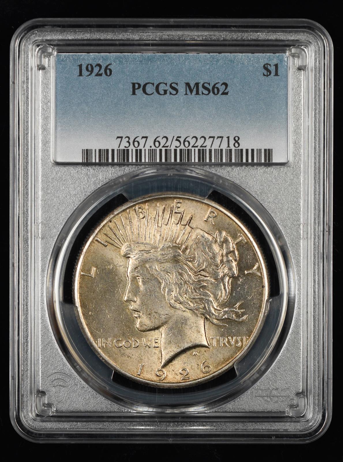 1926 $1 PCGS  MS 62