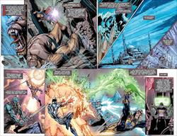 Justice League of America #47 Page 2 & 3 Artist:  Mark Bagley (Penciller) ,  Norm Rapmund (Inker) Media Type: Pen and Ink Art Type: Double Page Splash 