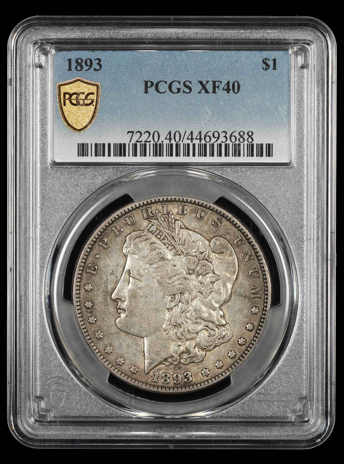 1893 $1 PCGS XF-40