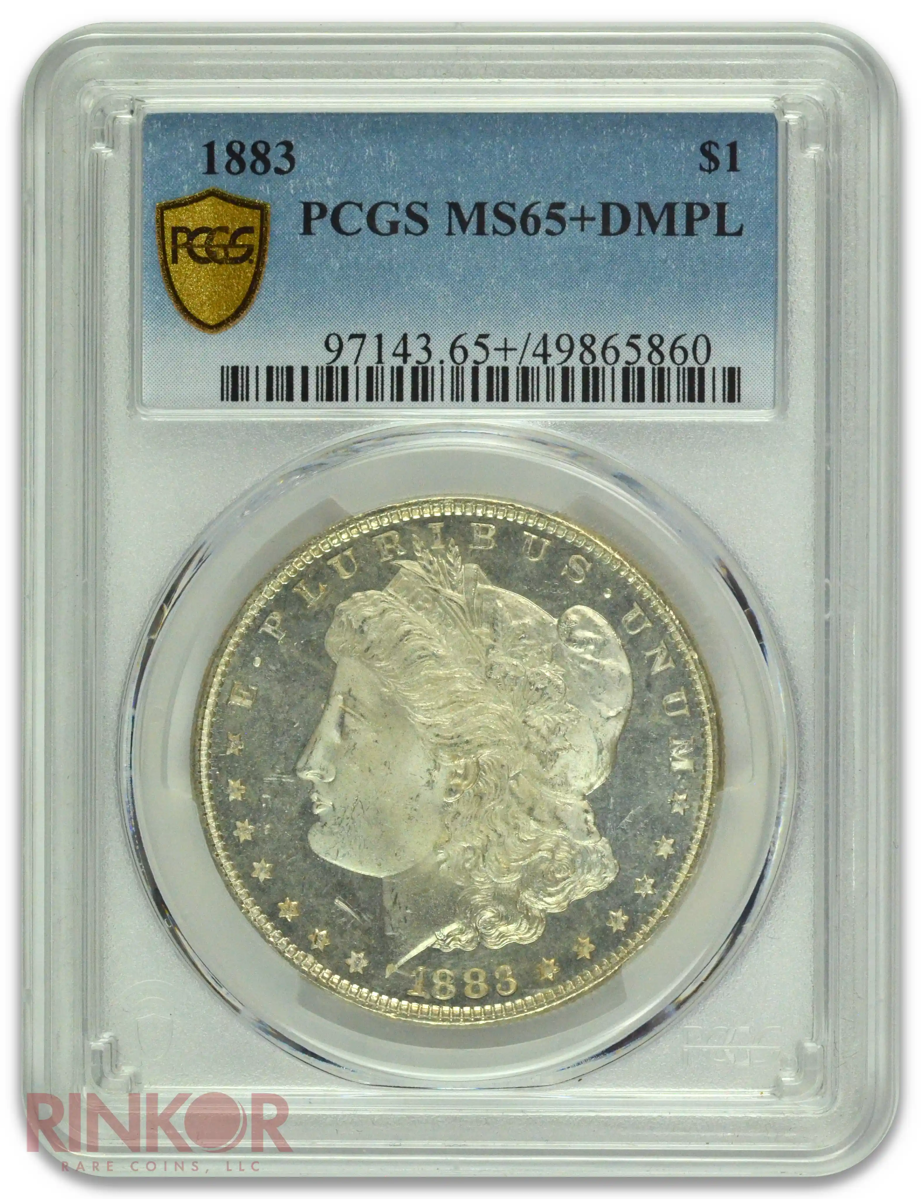 1883 $1 Morgan Dollar PCGS MS 65+ DMPL