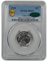 1928 Buffalo PCGS CAC MS 67