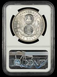 1921 Morgan $1 Western Reserve CTSP 1996 Cleveland 75th Anniversary NGC  MS 62